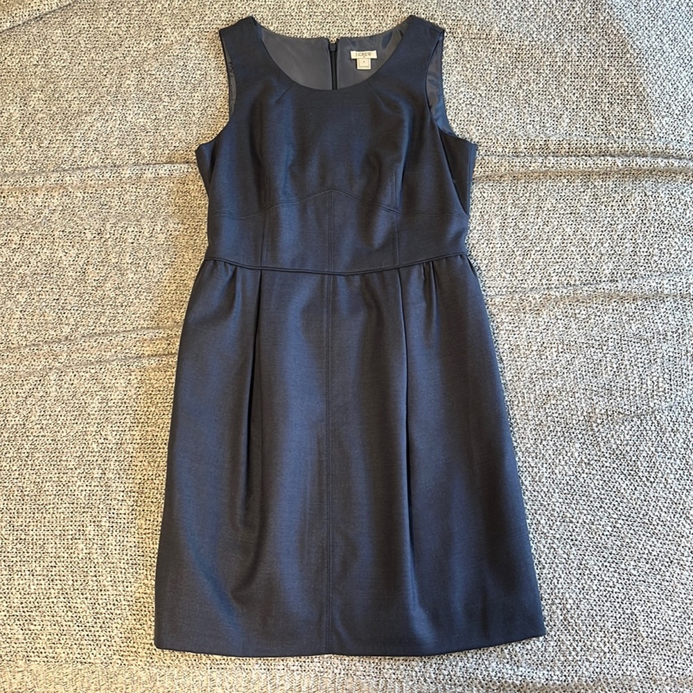 JCREW NWOT Blue/Gray Dress